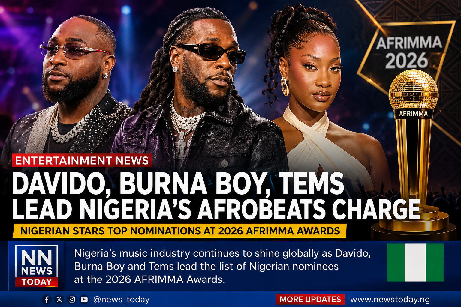 DAVID,BURNA BOY,TEMS LEAD AFROBEATS CHARGE